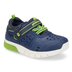 Stride Rite M2P Phibian Lighted Boys Blue Lime Green Sneakers BB59333 Size 6